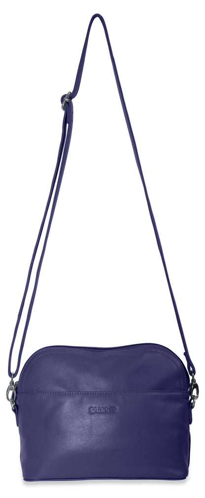 SADDLER BROOKLYN Leather Zip Top Handbag - Adjustable  Shoulder Strap, Multiple Pockets - RFID Protected