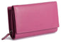 Compact Trifold Leather Purse "Eleanor" – Handmade by Saddler | RFID Protected & Gift Boxed | 10 Card Slots & Rear Zip Coin Pocket