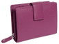 SADDLER EMILY Handmade Leather Mid-Size Wallet – RFID Protected | 10 Card Slots, Secure Tab Closure & Zipped Coin Pocket | Gift Boxed