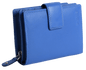 SADDLER EMILY Handmade Leather Mid-Size Wallet – RFID Protected | 10 Card Slots, Secure Tab Closure & Zipped Coin Pocket | Gift Boxed
