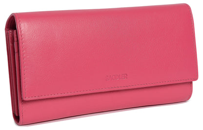 Large Leather Multi-Section Purse "Grace" – Handmade by Saddler | RFID Protected & Gift Boxed