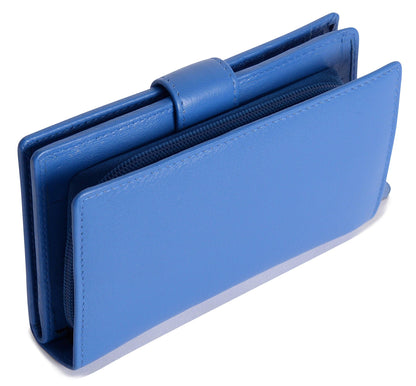 Mid-Size Leather Purse Wallet  "Holly" – Handmade by Saddler | RFID Protected & Gift Boxed