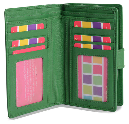 Mid-Size Leather Purse Wallet  "Holly" – Handmade by Saddler | RFID Protected & Gift Boxed