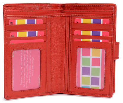 Mid-Size Leather Purse Wallet  "Holly" – Handmade by Saddler | RFID Protected & Gift Boxed