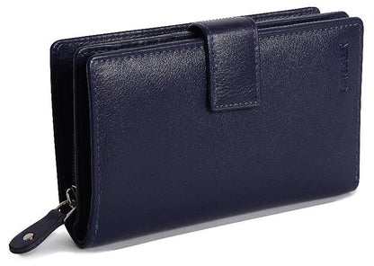 Mid-Size Leather Purse Wallet  "Holly" – Handmade by Saddler | RFID Protected & Gift Boxed