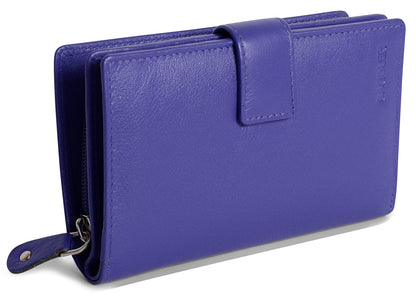 Mid-Size Leather Purse Wallet  "Holly" – Handmade by Saddler | RFID Protected & Gift Boxed