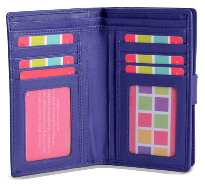 Mid-Size Leather Purse Wallet  "Holly" – Handmade by Saddler | RFID Protected & Gift Boxed