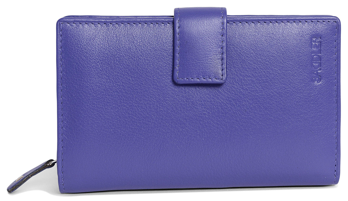 Mid-Size Leather Purse Wallet  "Holly" – Handmade by Saddler | RFID Protected & Gift Boxed