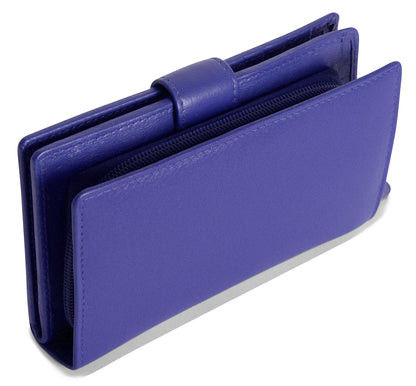 Mid-Size Leather Purse Wallet  "Holly" – Handmade by Saddler | RFID Protected & Gift Boxed