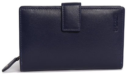Mid-Size Leather Purse Wallet  "Holly" – Handmade by Saddler | RFID Protected & Gift Boxed