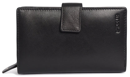 Mid-Size Leather Purse Wallet  "Holly" – Handmade by Saddler | RFID Protected & Gift Boxed
