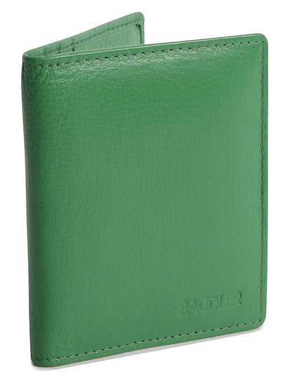 Compact Leather Card Wallet "Lexi" – Handmade by Saddler | RFID Protected & Gift Boxed