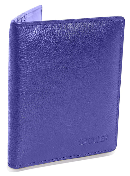 Compact Leather Card Wallet "Lexi" – Handmade by Saddler | RFID Protected & Gift Boxed