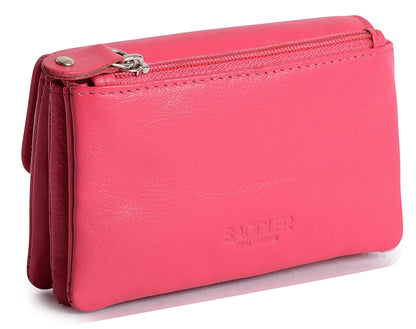 Spacious Leather Purse "Lily" – Handmade by Saddler | RFID Protected & Gift Boxed | Triple Gusset Design for Cards, Coins & Keys