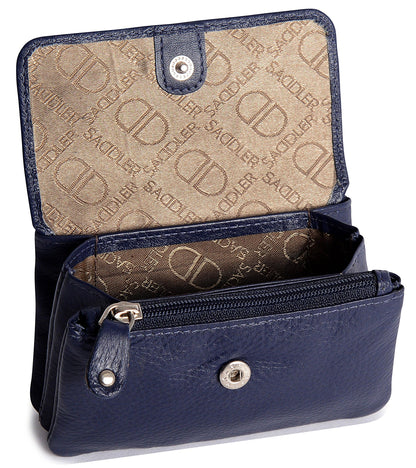 Spacious Leather Purse "Lily" – Handmade by Saddler | RFID Protected & Gift Boxed | Triple Gusset Design for Cards, Coins & Keys