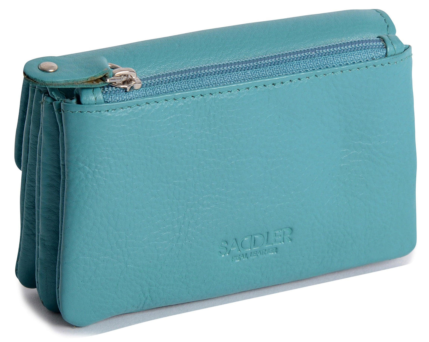 Spacious Leather Purse "Lily" – Handmade by Saddler | RFID Protected & Gift Boxed | Triple Gusset Design for Cards, Coins & Keys