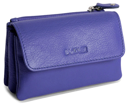 Spacious Leather Purse "Lily" – Handmade by Saddler | RFID Protected & Gift Boxed | Triple Gusset Design for Cards, Coins & Keys