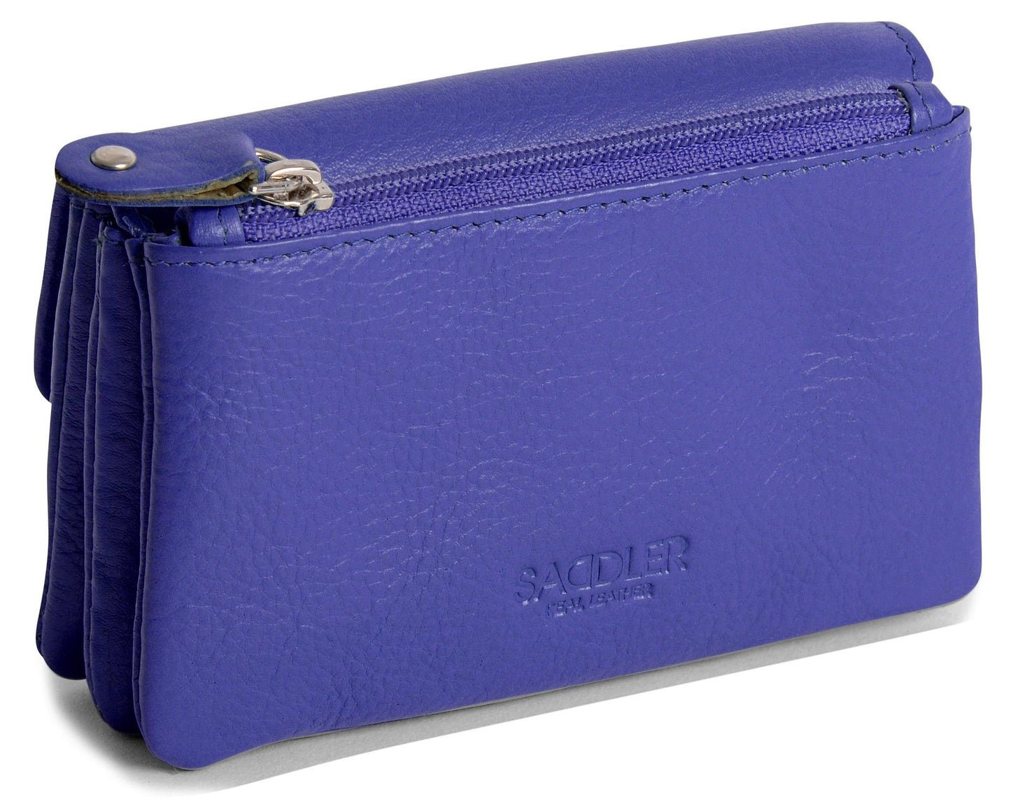 Spacious Leather Purse "Lily" – Handmade by Saddler | RFID Protected & Gift Boxed | Triple Gusset Design for Cards, Coins & Keys