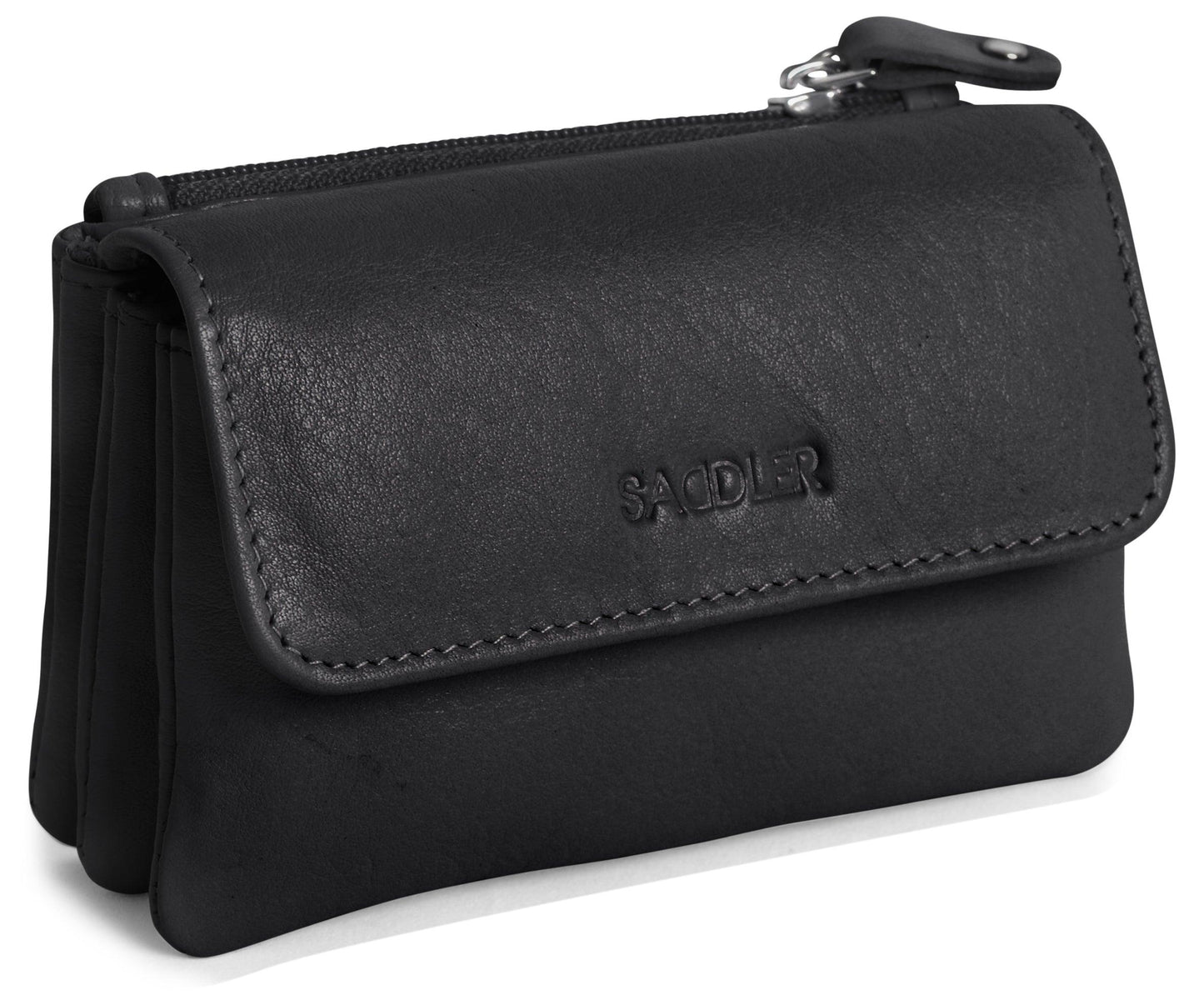 Spacious Leather Purse "Lily" – Handmade by Saddler | RFID Protected & Gift Boxed | Triple Gusset Design for Cards, Coins & Keys