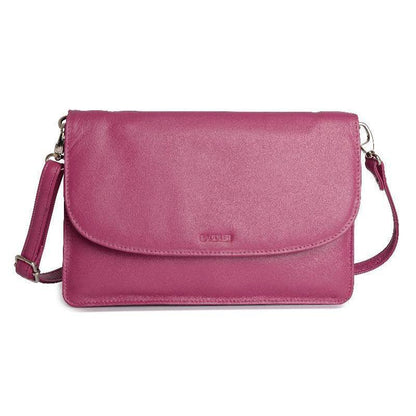 SADDLER Olivia 3-Section Leather Crossbody Bag & Clutch – Compact & Stylish - Gift Boxed
