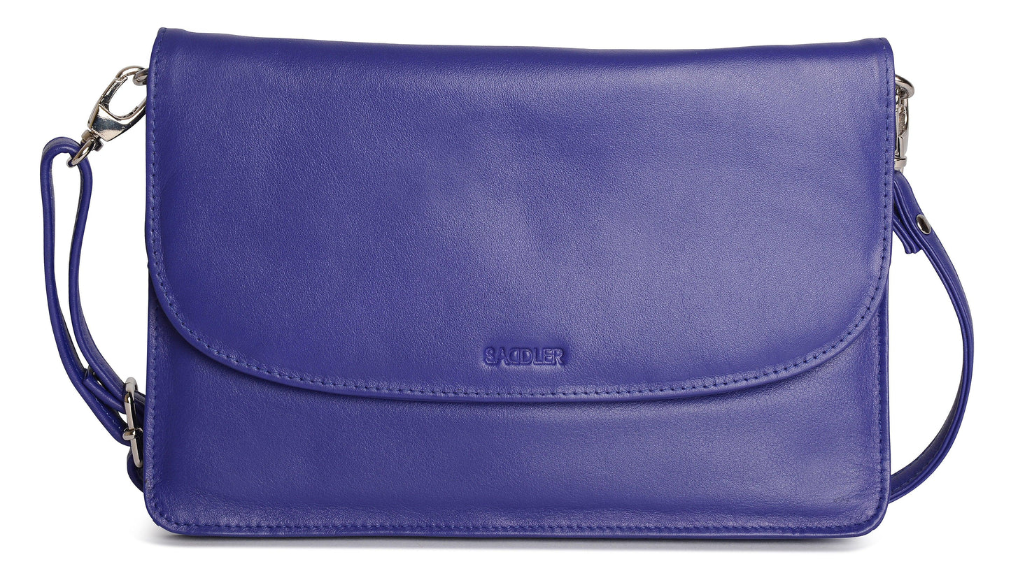SADDLER Olivia 3-Section Leather Crossbody Bag & Clutch – Compact & Stylish - Gift Boxed