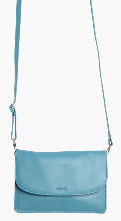 SADDLER Olivia 3-Section Leather Crossbody Bag & Clutch – Compact & Stylish - Gift Boxed