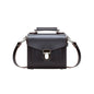 Handmade Leather Sugarcube Handbag - Dark Brown